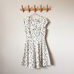 Ixia Cat Print Pinup Style Dress